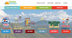 Desktop Screenshot of keystonefestivals.com